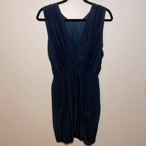 Amanda Uprichard Navy Silk Mini Dress. Size Small